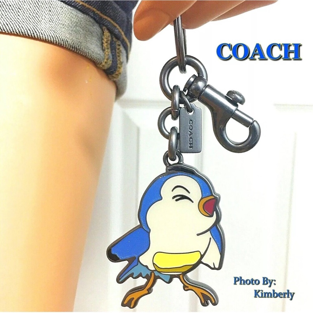Coach Disney Bluebird Keychain Bag Charm NWT - Picture 2 of 8